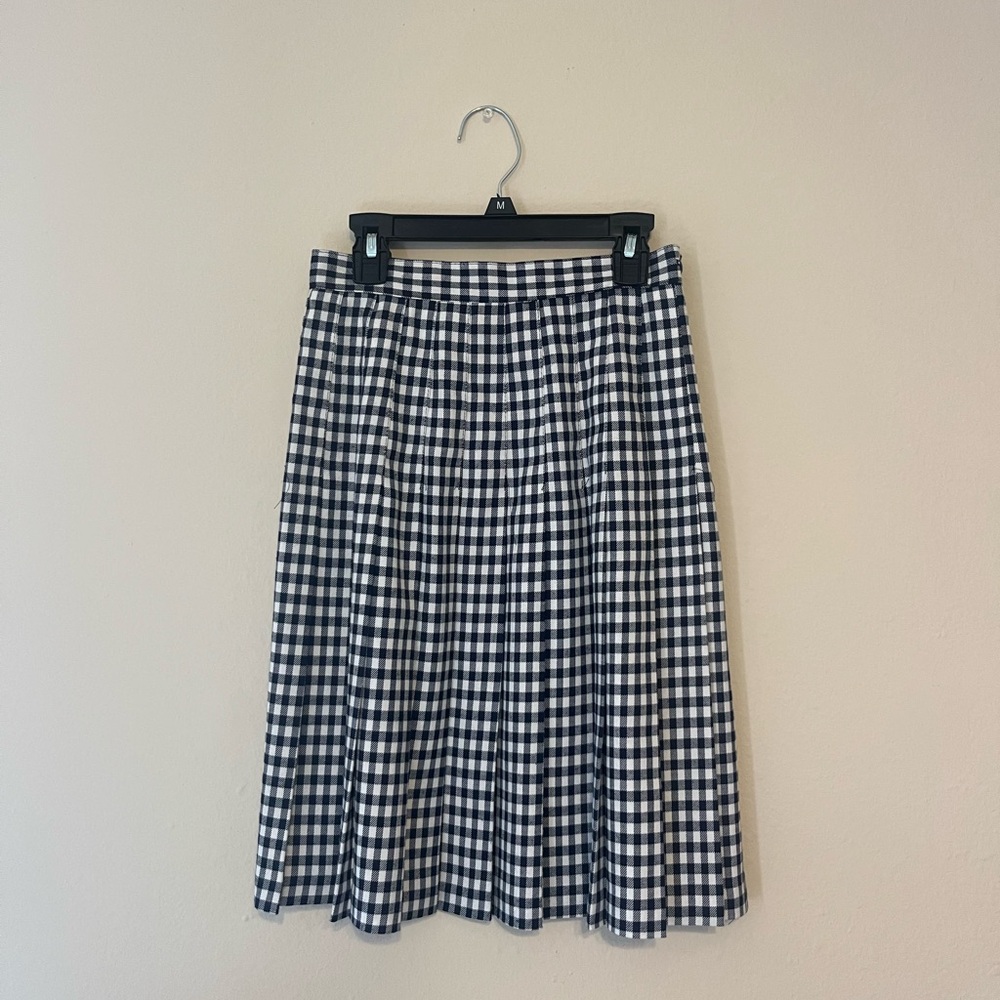 Gingham Pleated skirt